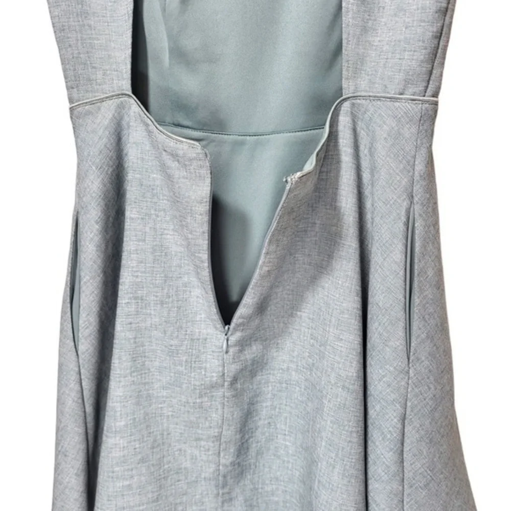 Lulu’s Winsome Backless Skater Mini Dress in Mint Blue - Picture 10 of 14